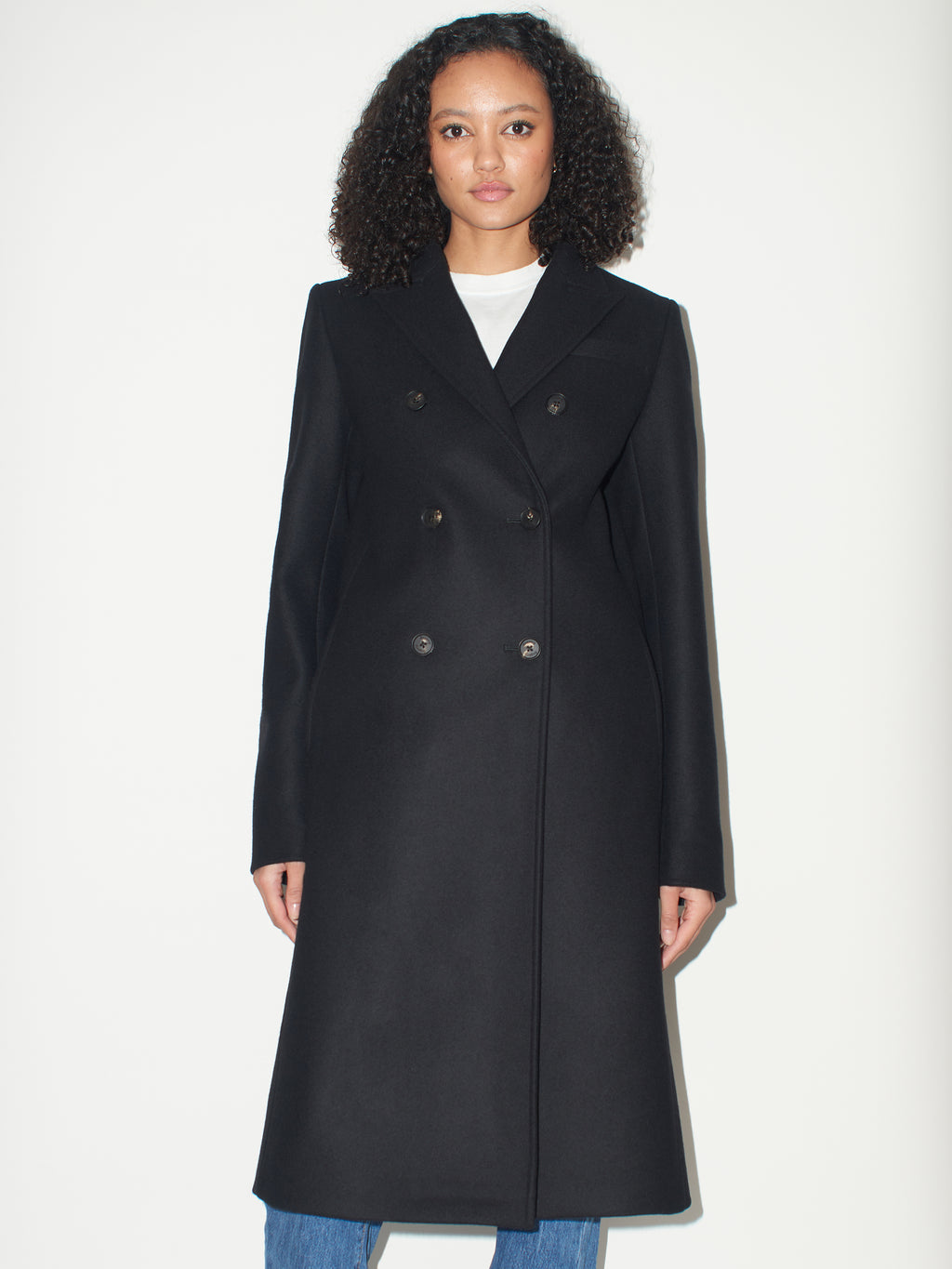 Double breasted sale cashmere overcoat